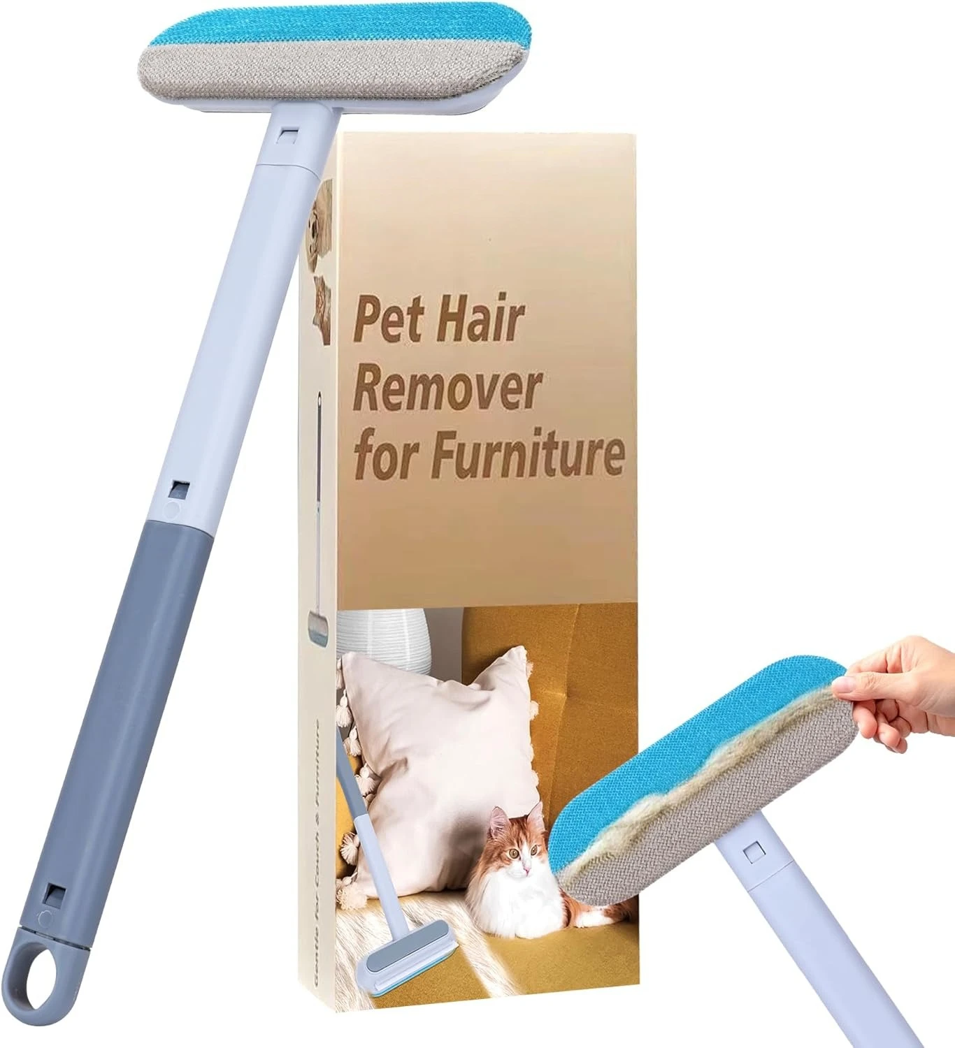Multi Functional Pet Hair Removal Tool, Reusable Brush for Dog and Cat Hair, Suitable for Sofas, Carpets, Clothes, Bedding