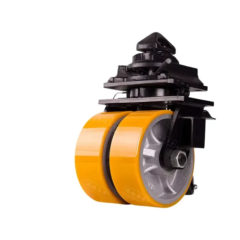 Container Ship Super Heavy-duty Double-wheel 6/8/10/12 Inch Polyurethane Load-bearing Swivel Wheels MC Nylon Foot Wheels
