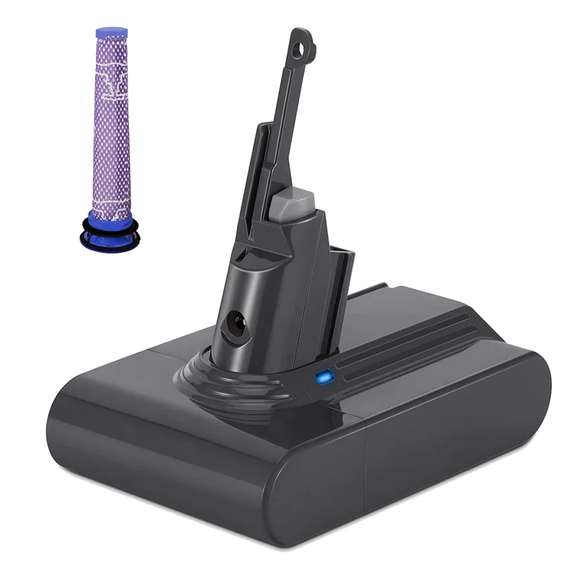 HOT Replace V7 Battery Adapter+Pre-Filter 21.6V for Dyson V7 Animal/Extra/Mattress/Absolute/Trigger/Allergy Vacuum Cleaners