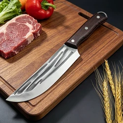 Forged Kitchen Meat Cleaver Full Tang Chef Knife Butcher Boning Slicing Barbecue Fish Sushi Knife Utility Cutting Tools