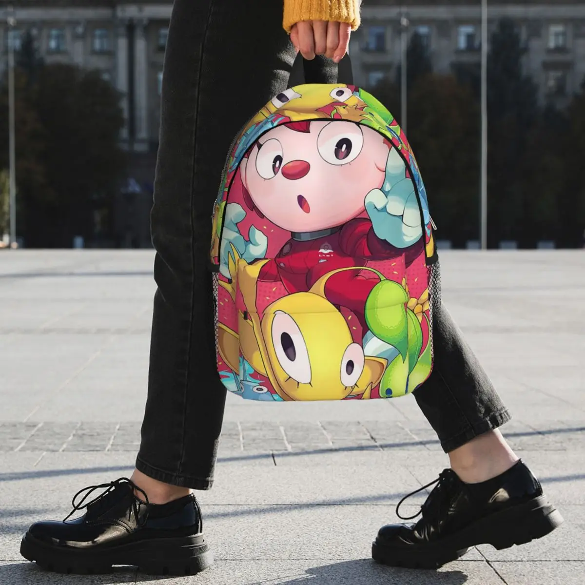 Pikmin 4 Pikmin Series Backpack Student BookBag Children School Bag Laptop Shoulder Bags for Men Women