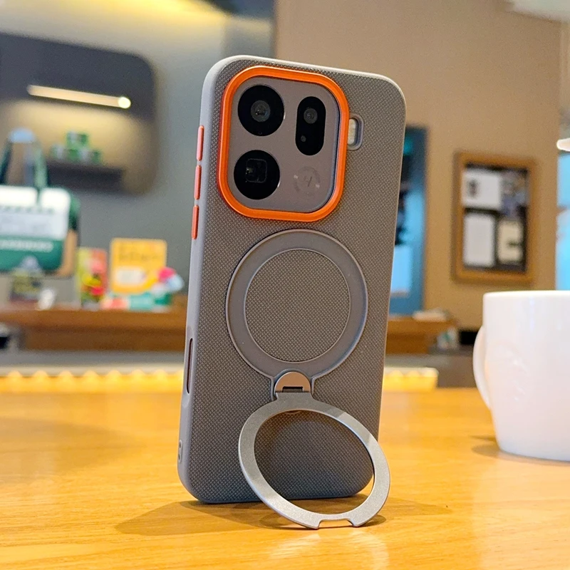 Twarde etui z pierścieniem i magnetycznym mocowaniem do bezprzewodowego ładowania, ochrona tyłu telefonu Oppo Find X9 Pro, pasuje również do Find X9, X8 Pro, X8s+ Ultra. — zdjęcie produktu 5