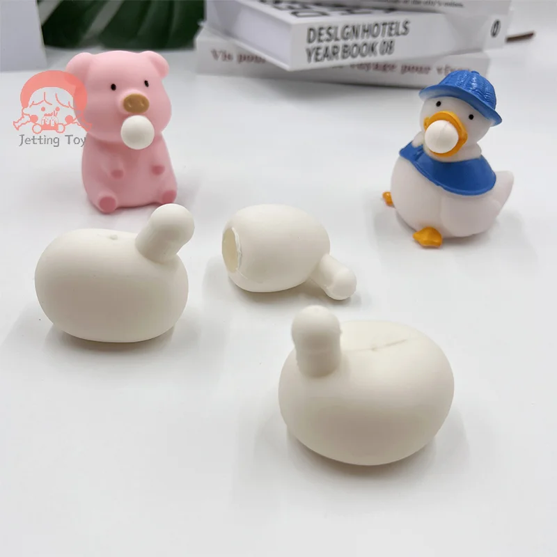 AntiAnxiety Squeeze Toy DIY Accessories For Adult Blow Bubble Novelty Pinch Toy Insert Ball For Autisms Kids Stress Toy