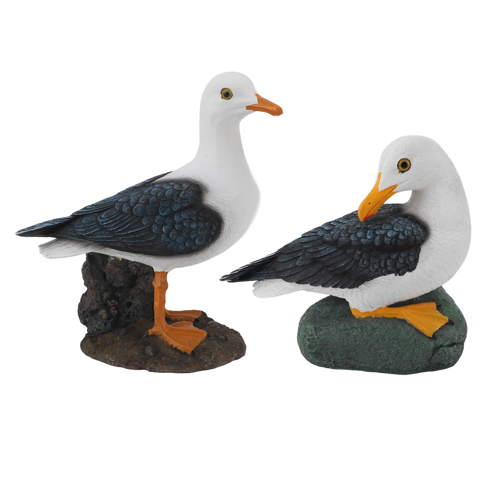 

Resin Seagull Statue Sea Bird Figurine Mediterranean Style Decoration For Home Study Rooms Landscape Office Balconies Ornaments