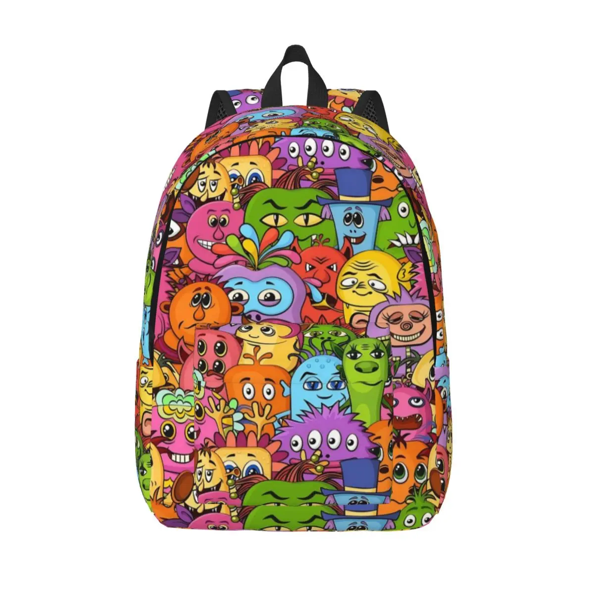 

Стильный рюкзак Doodle Monsters, легкий студенческий деловой рюкзак для мужчин и женщин, сумка через плечо для ноутбука