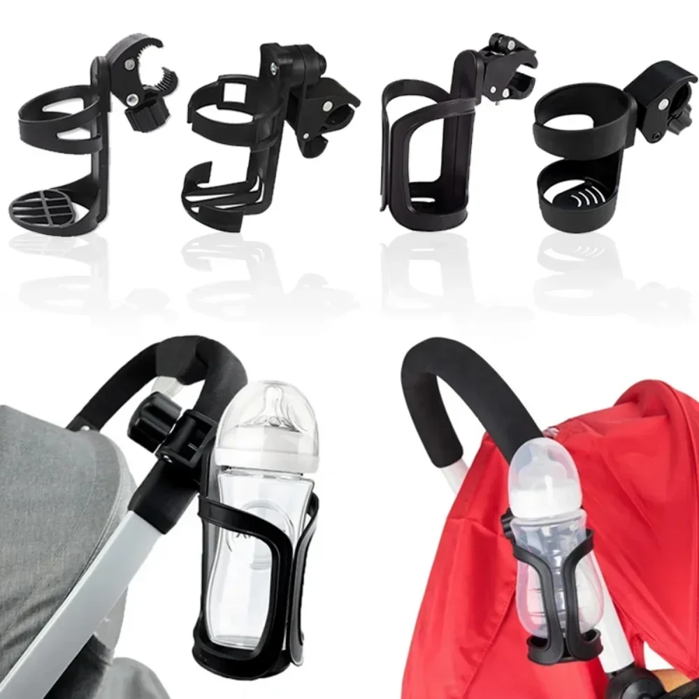 Baby Stroller Cup Holder Rack Bottle Universal 360 Rotatable Cup Holder for Pram Baby Stroller Carrying Case Milk Bottle Cart