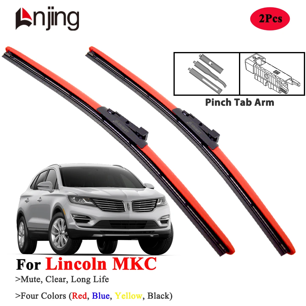 

LNJING Colorful Wiper Blades For Lincoln MKC 2015-2019