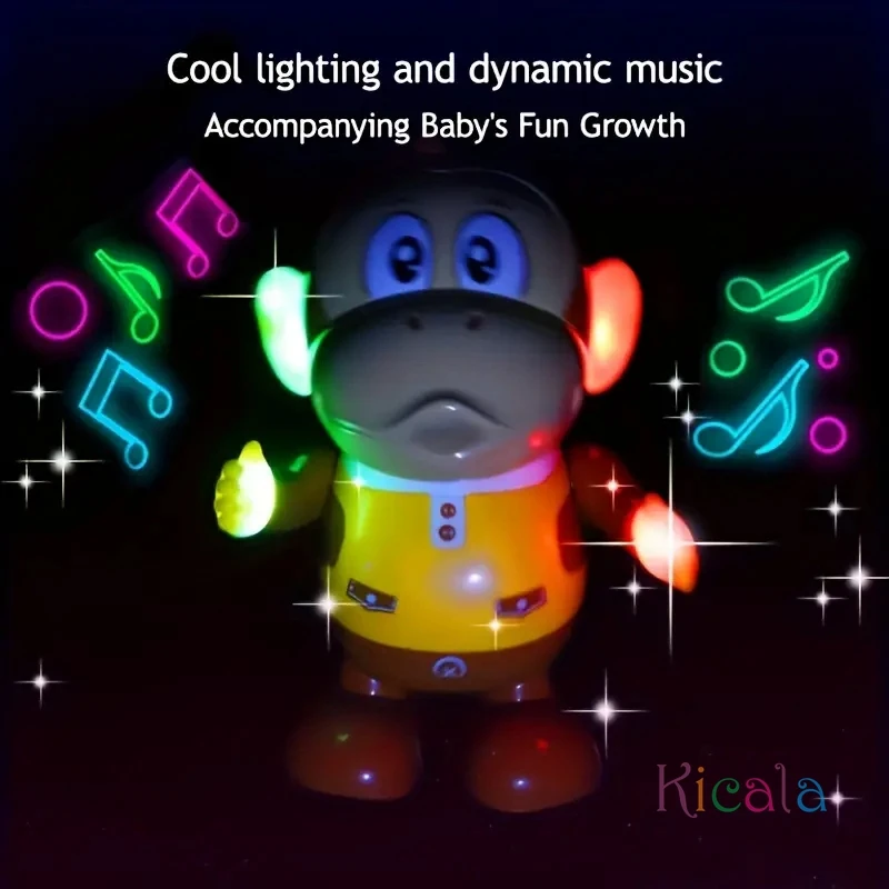 Juguete interactivo de mono bailando para niños, divertido columpio, muñeco de Animal, juguete eléctrico, juguetes educativos para edades tempranas para niños pequeños