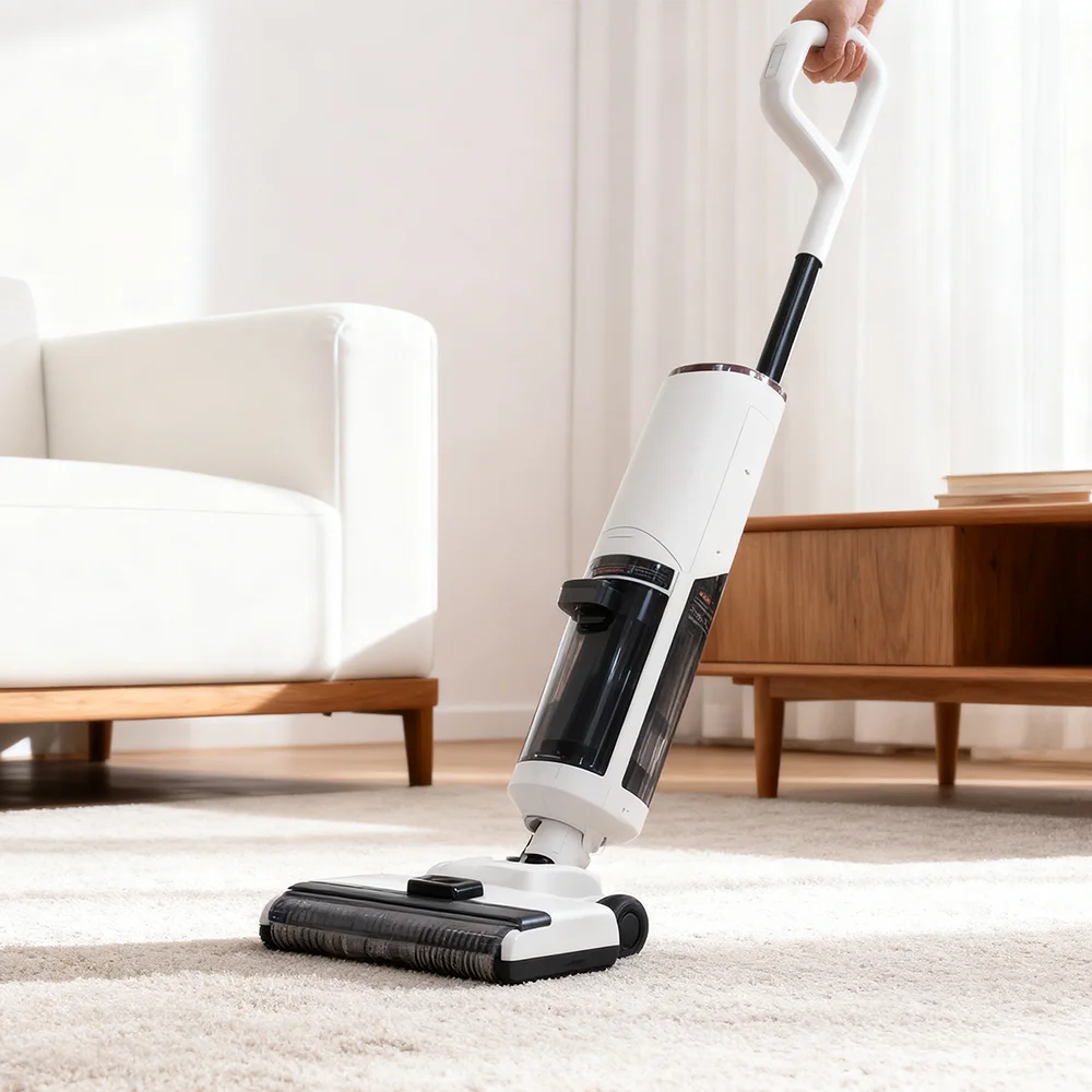 

Hotel-Grade Self-Cleaning Upright Vacuum Cleaner Mop Wet Dry Function Household Floor Cleaning Care Brushless Motor Technology