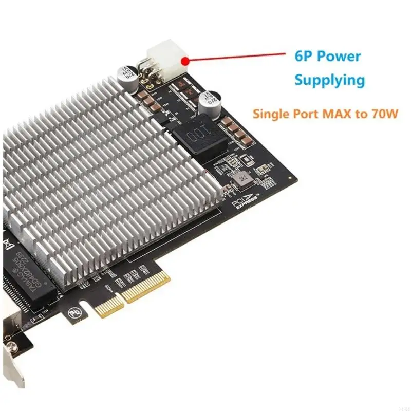 N84B 4-PORT 2.5Gネットワ​​ークカード2500MBPS 4x30W POE電源100m I226へ