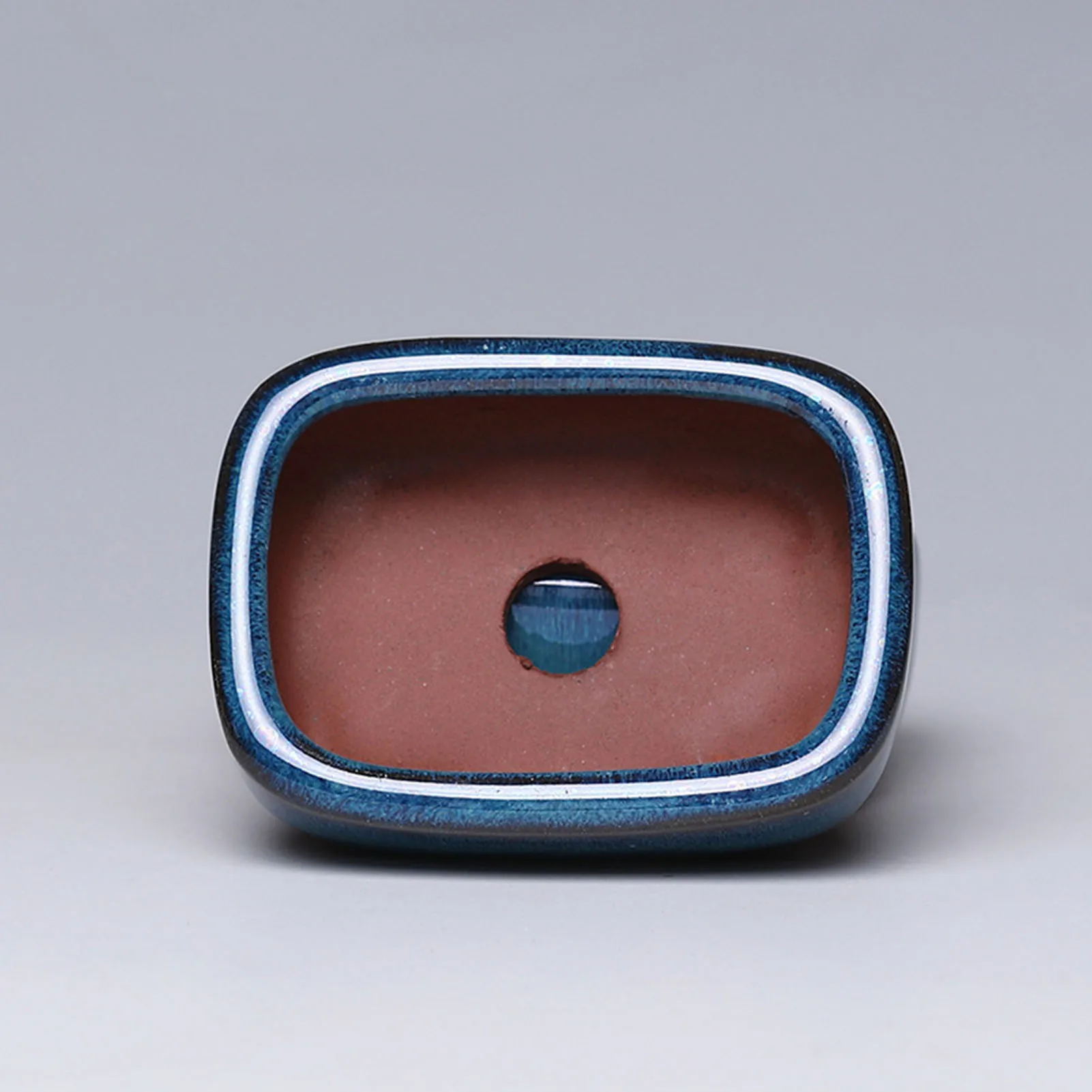 Maceta de cerámica, macetero suculento creativo con orificio de drenaje, macetas de bonsái de estilo chino de alta calidad, artesanías de cerámica