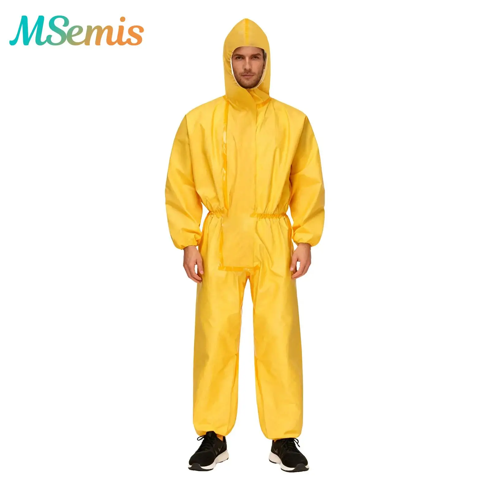Męskie Damskie Ochronne Kombinezony z Kapturem Kostium Cosplay Wodoodporny Kombinezon Pełny dla Pracowników Laboratoriów Transportowych do Malowania Natryskowego
