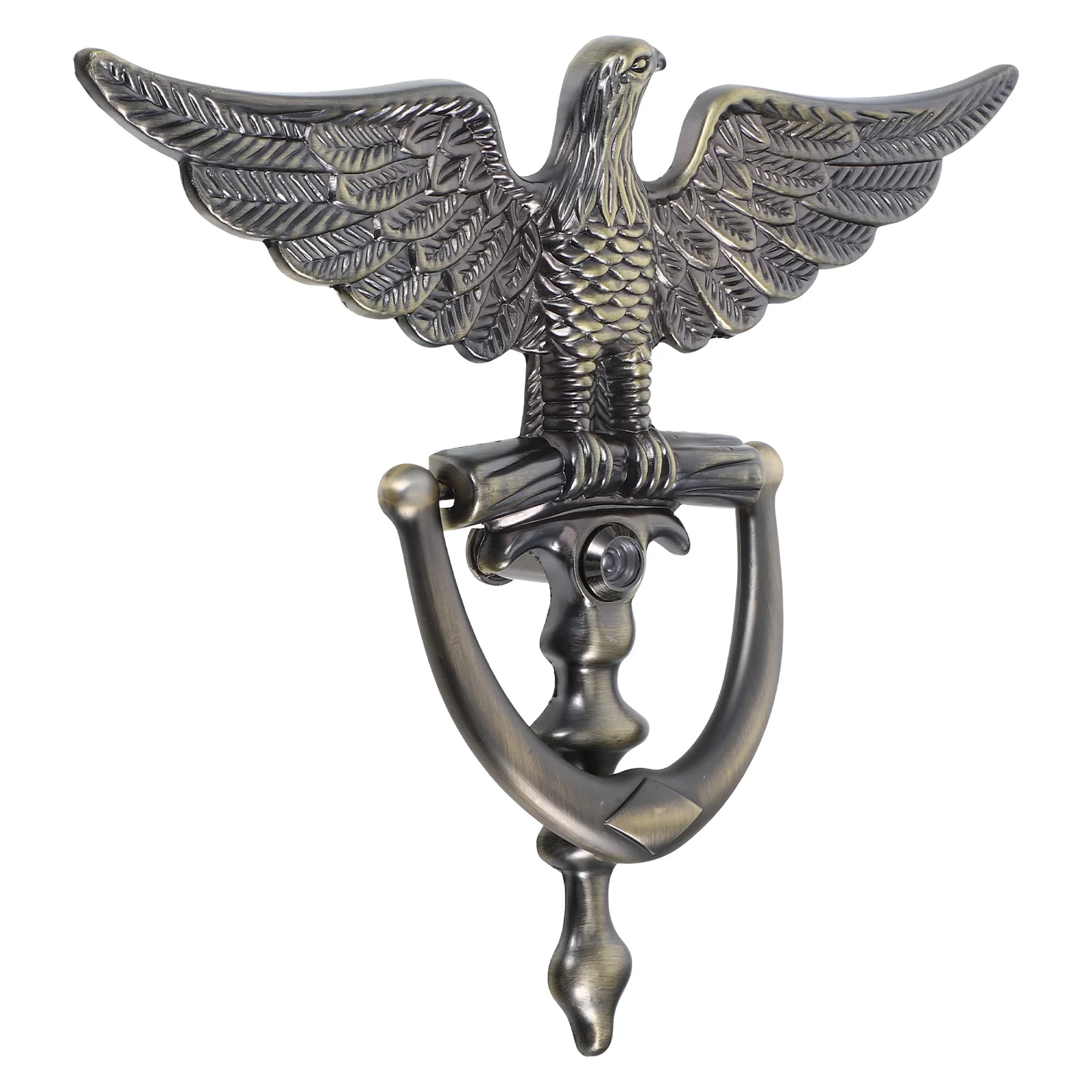 Door Eye Viewer European Style Eagle Head Zinc Alloy Knocker Home with Peephole