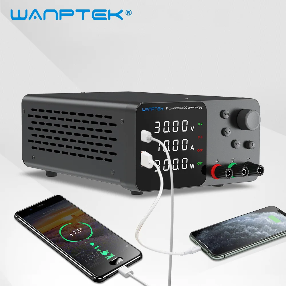 

Wanptek Adjustable DC power supply 30V 10A 60V 5A 120V Lab Bench Power Source Stabilized Power Supply Voltage Regulator Switch