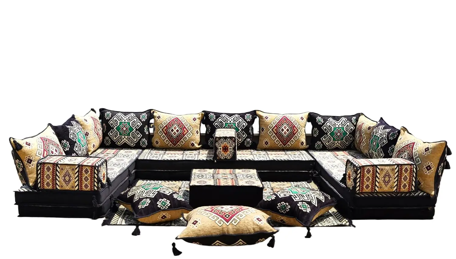 Aliexpress 4" Thick L Shaped Floor Sofa, Sectional Seating Pillow, Patio Arabic Majlis, U Set 8" Thickness 20cm, Customized - Aliexpress Deal