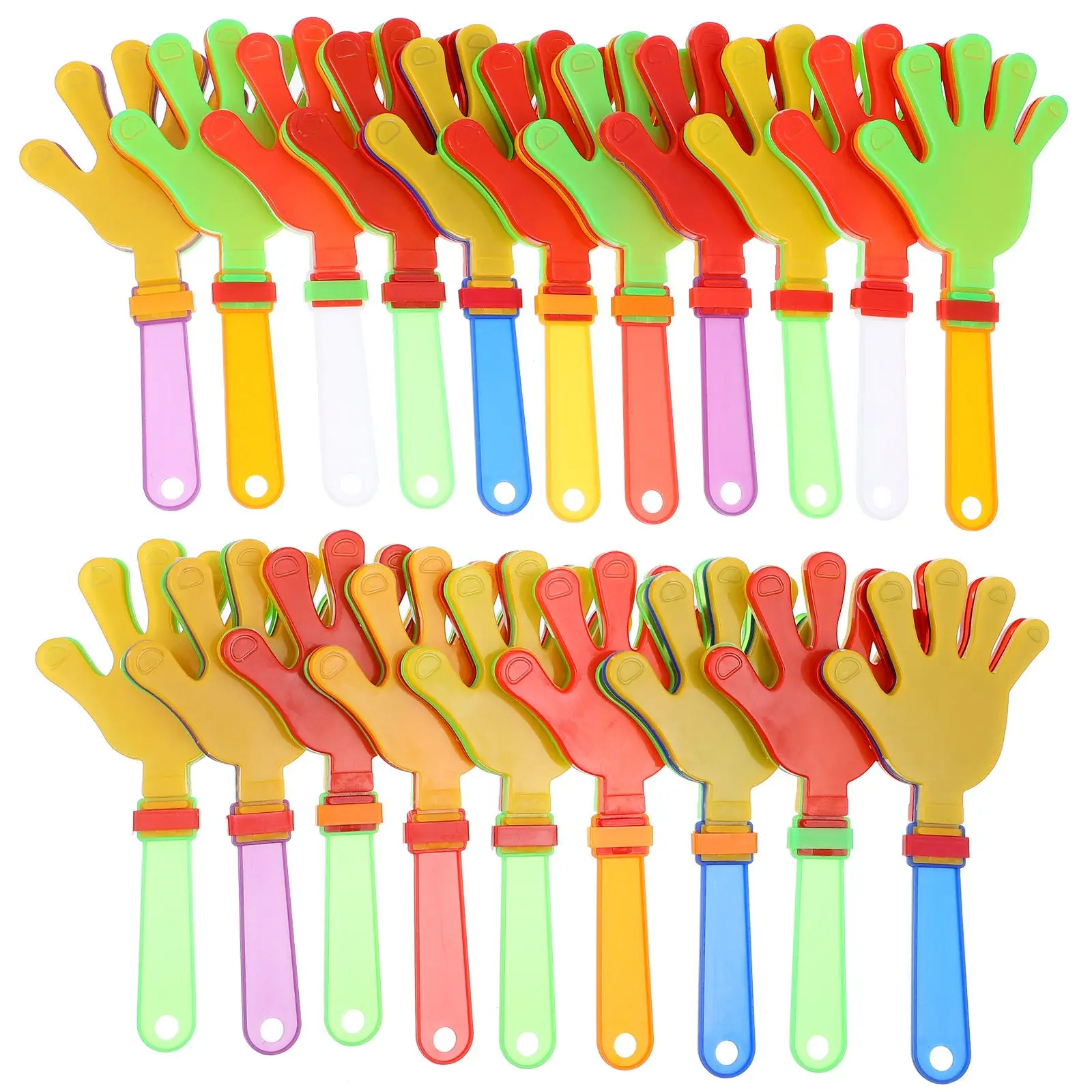 

20 Pcs Small Hand Pat Props Board Stadium Film Balloon Sticks Stands with Cups Celebrate Funny Hands Clap Applause Maker Baby