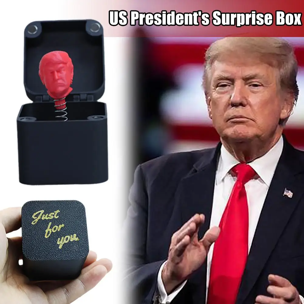 Christmas Interesting Prank Gift President In Box Christmas Desk Creative Decoration Office Decoration Gifts Home Box Funny O1R5