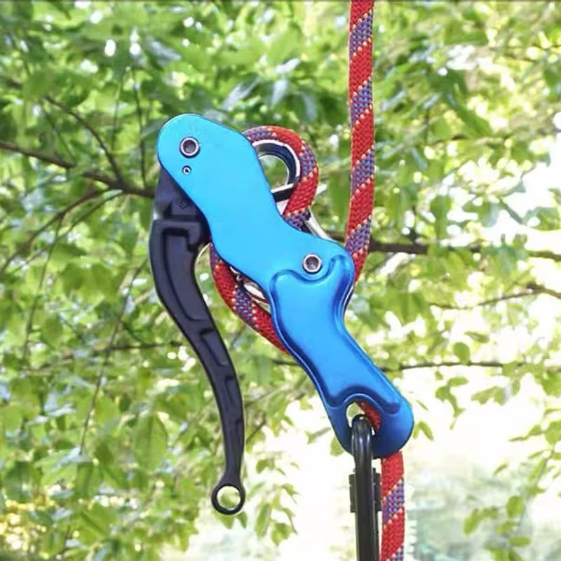 

Self-Braking Rescue Rappel Ring Climb Accessories Manually Controlled CE Standard Climbing Descender for protection