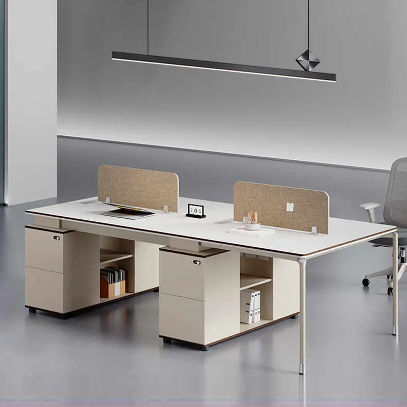 

Стол для персонала 2/4/6/8, офисная будка на четыре человека, простая современная комбинация стола и стула для персонала