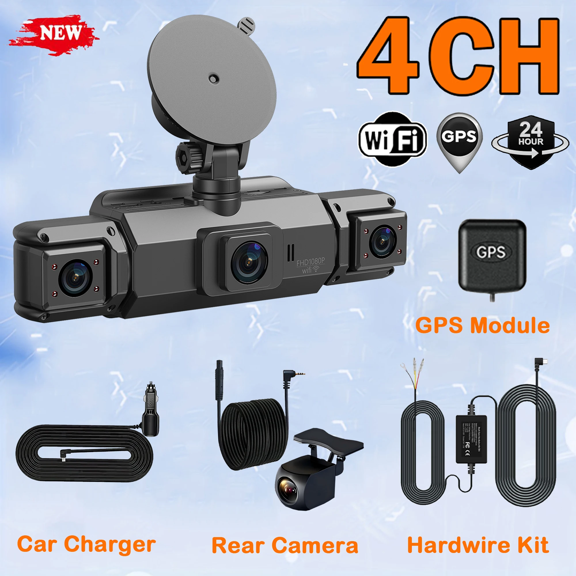 4Ch DVR GPS 24Hr