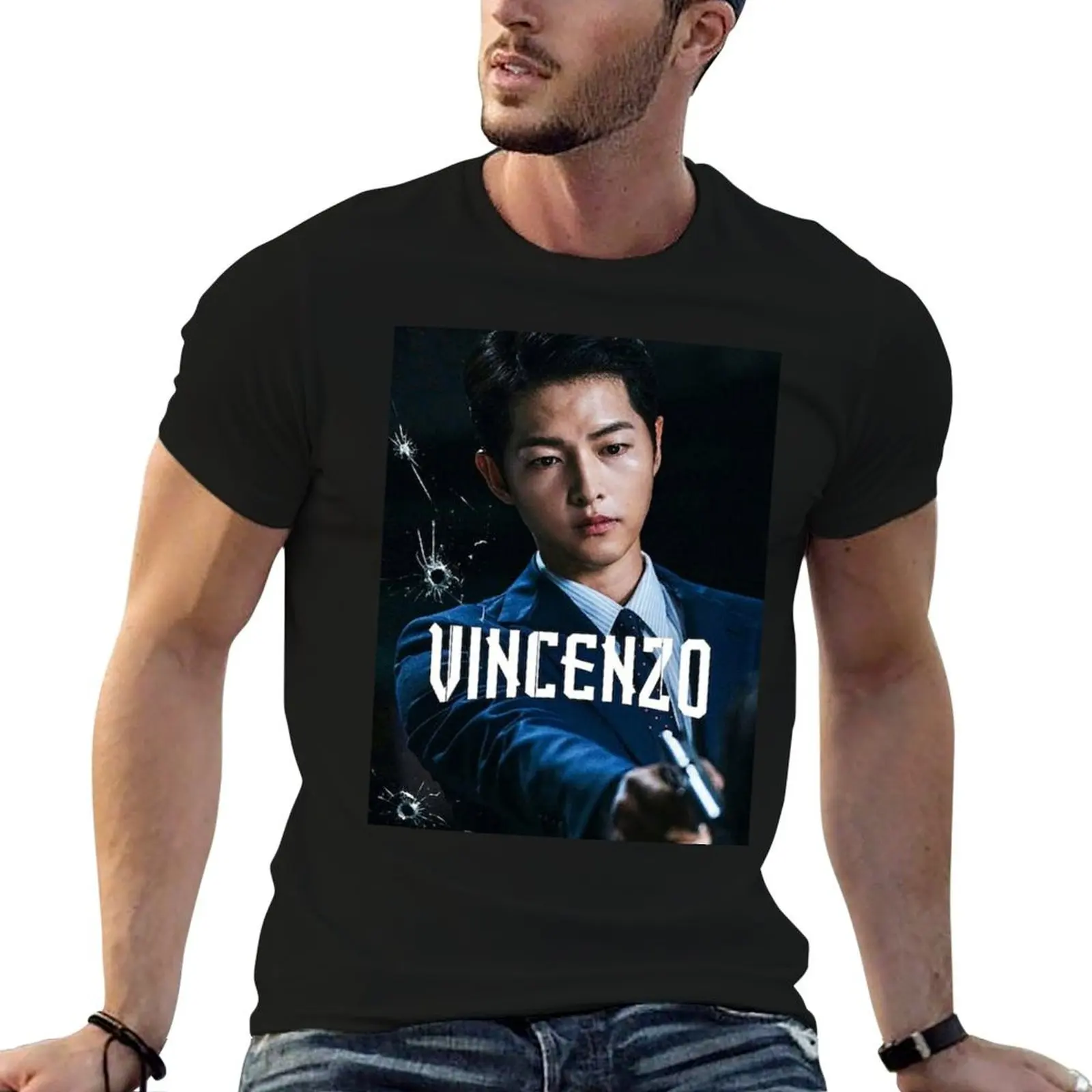 

Vincenzo Cassano Kdrama - Song Joongki T-Shirt man t shirt cotton t shirts for man cotton funny T-Shirt