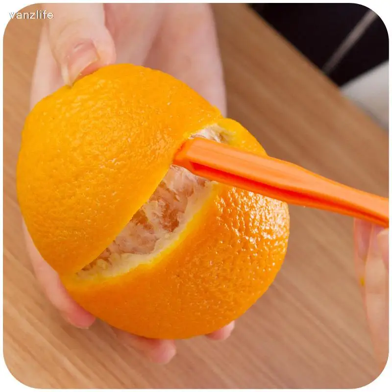 3pcs/vanzlife Kitchen gadgets creative long section Manual orange peeler orange juice compact and practical helper