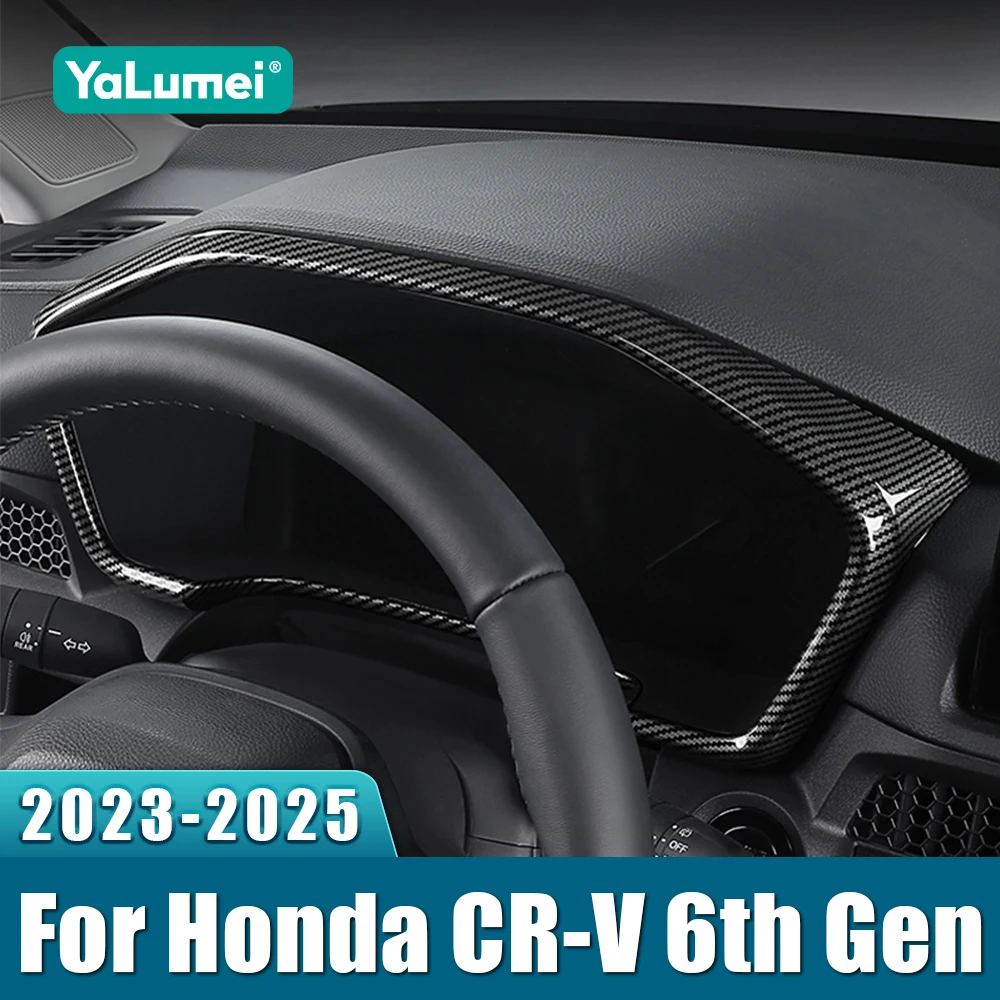 

ABS Car Dashboard Dash Board Frame Cover Case Trim Interior Decoration Sticker For Honda CR-V 6th Gen 2023 2024 2025 CRV Hybrid