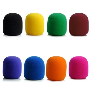 Windshield and wind shield cover, thick, washable, mix colors, sponge microphone set, replacement foam, dj stage, 1 pc 11 Main Sales Microphone Foam - №9