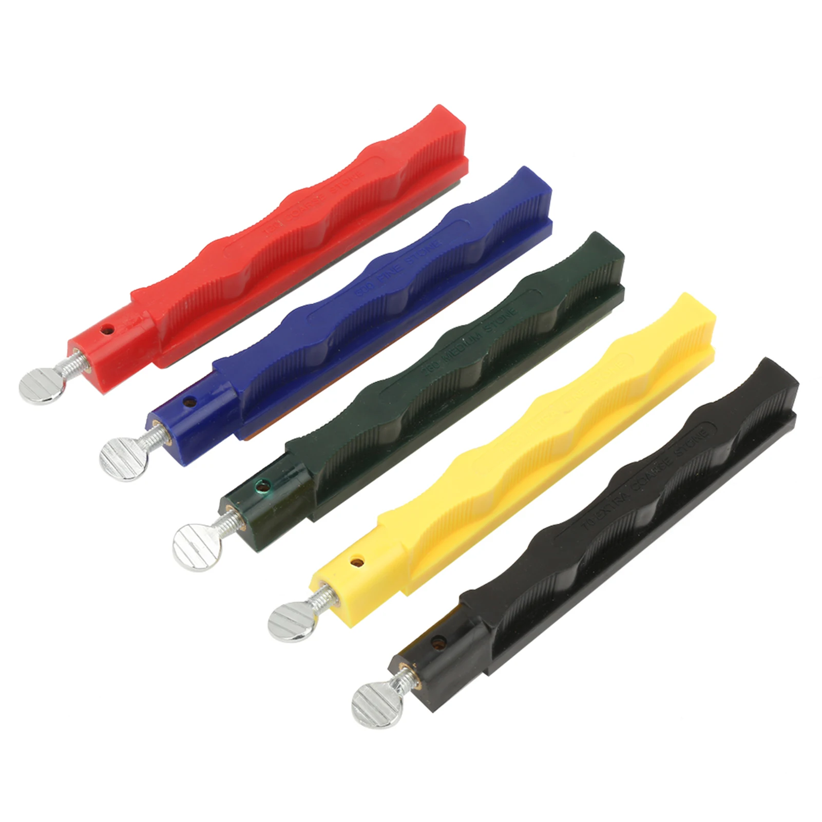 Set Batu Asah Penggiling Kit Sistem Pengasah Pisau Sudut FiX Dapur Profesional