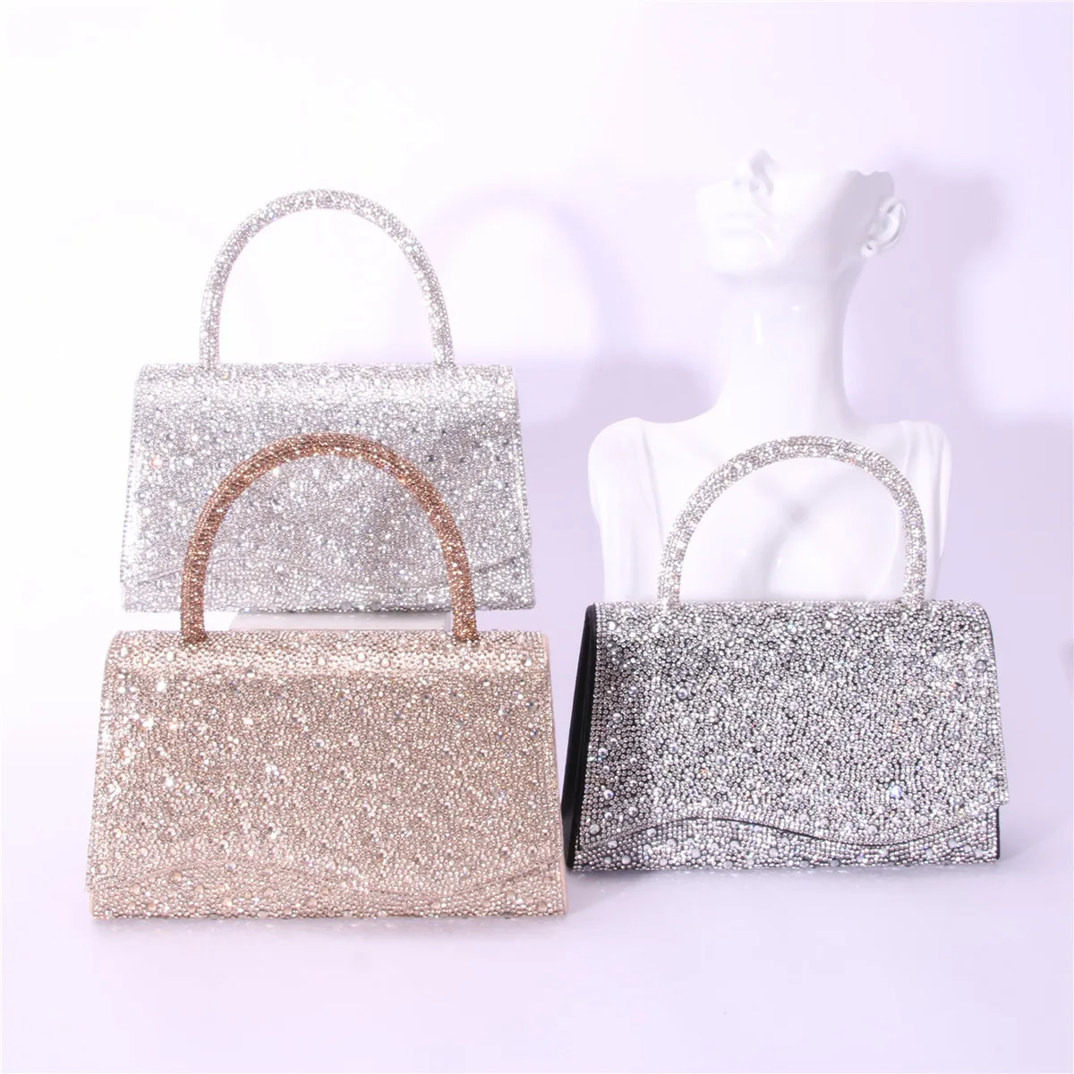 

Женский клатч, банкетная свадебная вечеринка, вечерняя роскошная блестящая сумка с бриллиантами, женская модная сумка через плечо с цепочкой на одно плечо