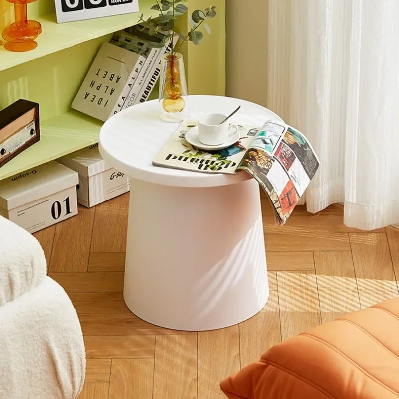 celebrity plastic coffee table combination, home living room round balcony corner table