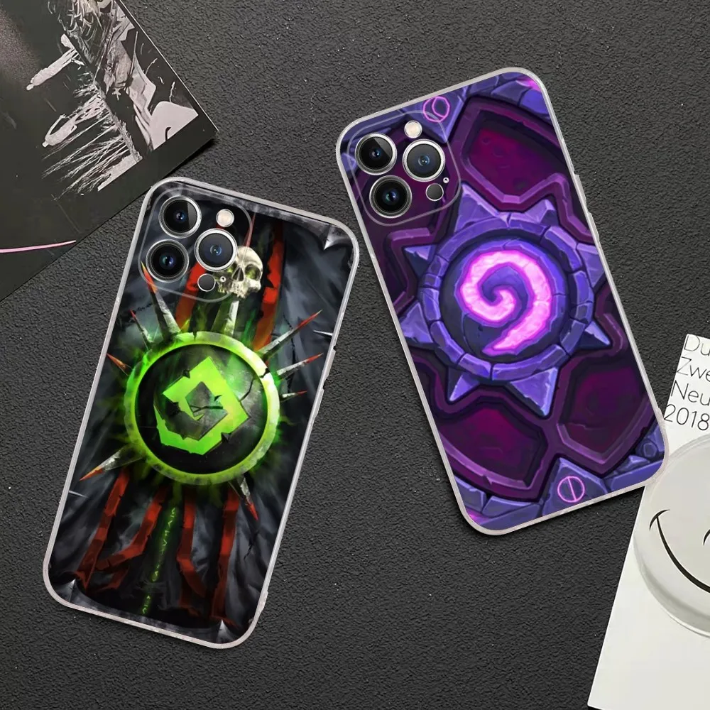 

H-Hearthstones Mousepad For iPhone 15 13 14 Pro Max XS XR 12 11 Pro 13 Mini 6 7 8 Plus Clear Back Cover Capa