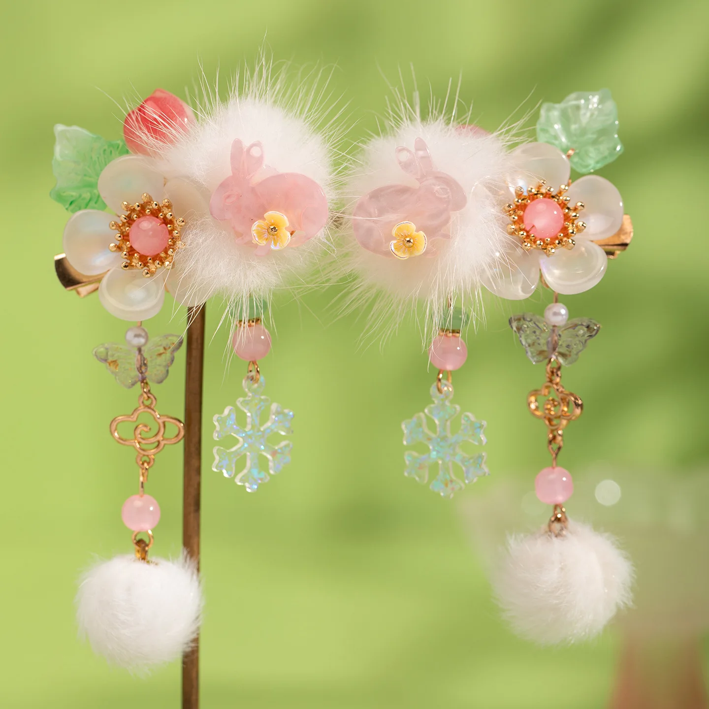 

Детский головной убор Hanfu, древний костюм с кисточкой, заколка для волос в китайском стиле, древний костюм, аксессуары для волос, заколка для волос с кисточкой