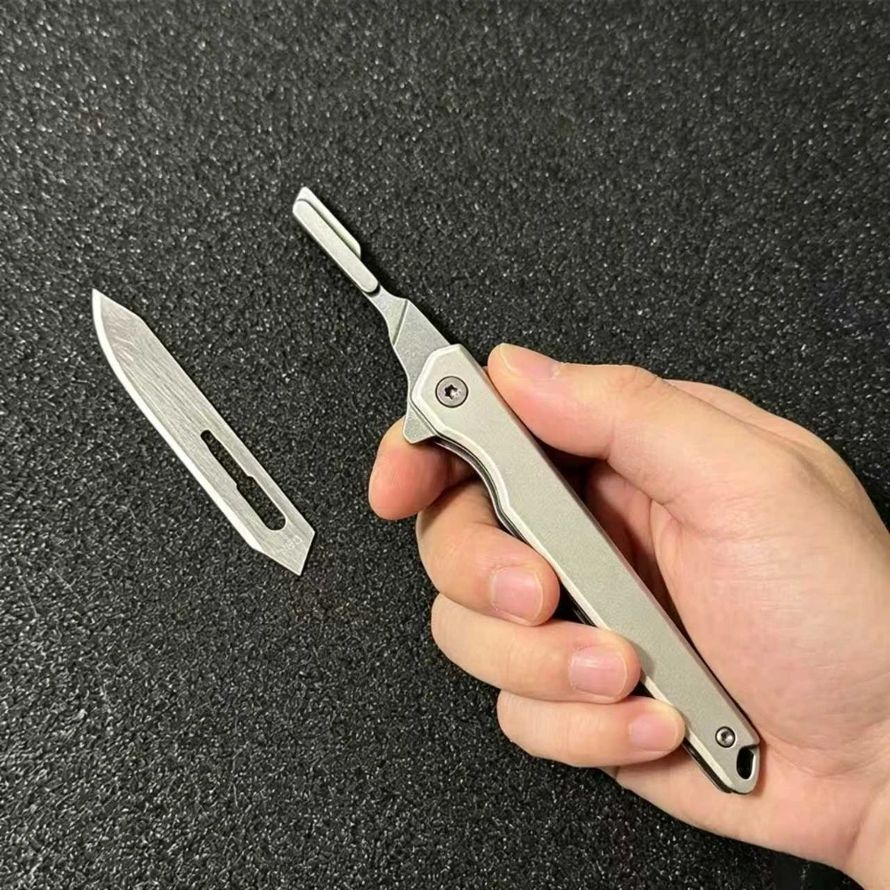 Stainless Steel Folding Tool Knife EDC Multifunctional Window Breaking Machine Hexagonal Key Bottle Opener Rope Knife
