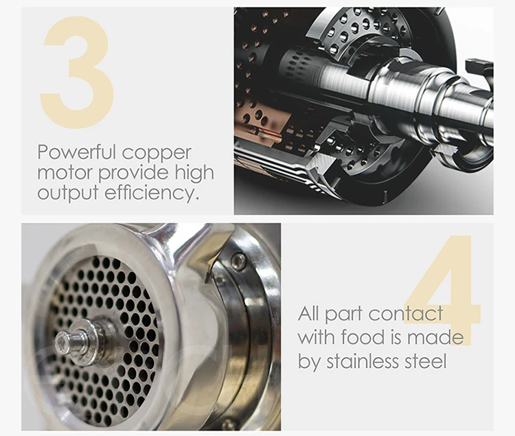 

Мясорубка Электрическая гостиничная кухонная техника Мясорубка из нержавеющей стали Коммерческая мясорубка