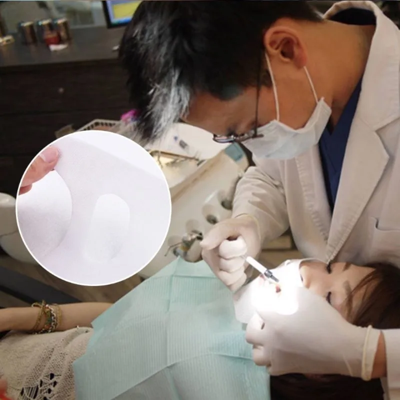 30Pcs Dental Mouth Protection Pad Saliva Mouth Cloth Face Gauze Non Woven Mat