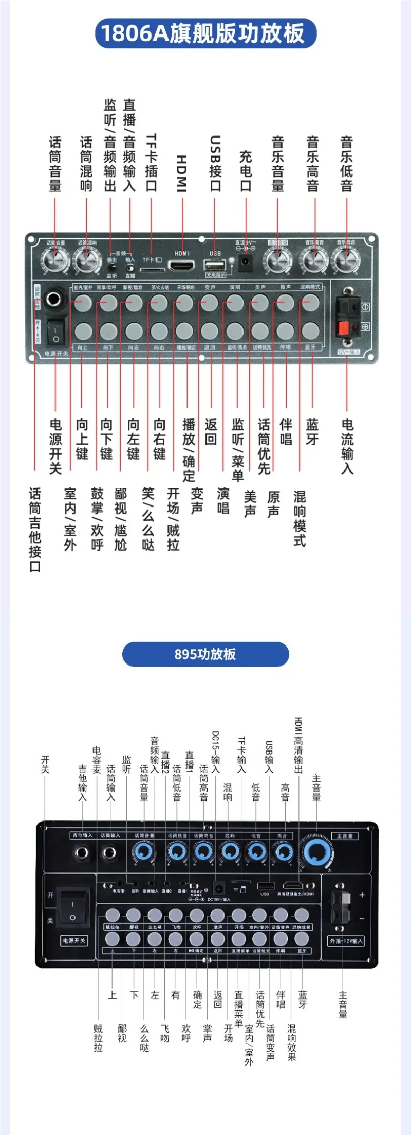 디스플레이 화면이 있는 야외 k-song 스피커, 노래방 ktv 홈 올인원 기계, 마이크 및 마이크 나무 케이스