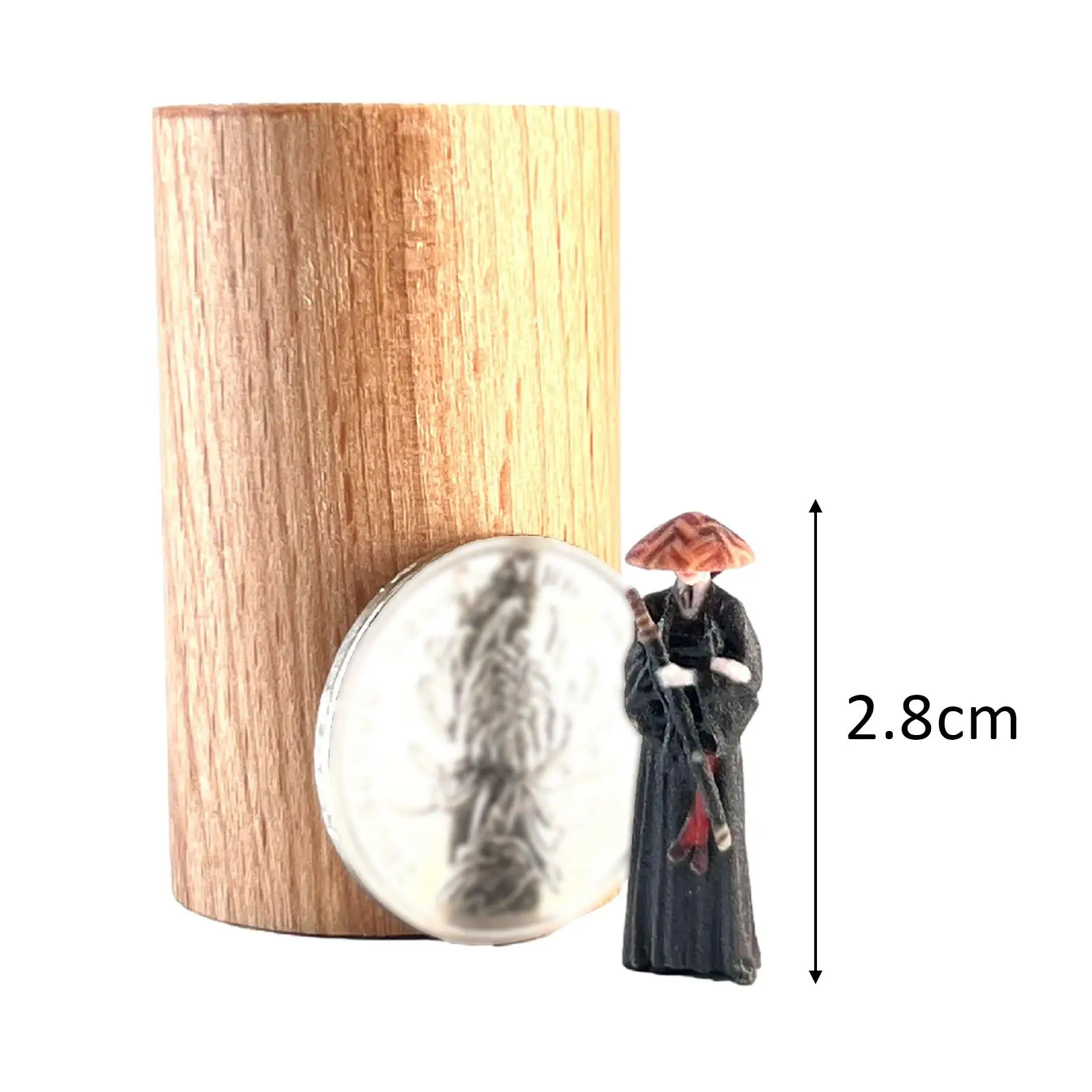 1/64 Schaal Mensen Figuur Realistisch Zand Tafel Ornament Hand Tekening Kleine Mensen Model Hars Beeldje Miniatuur Diorama Figuur