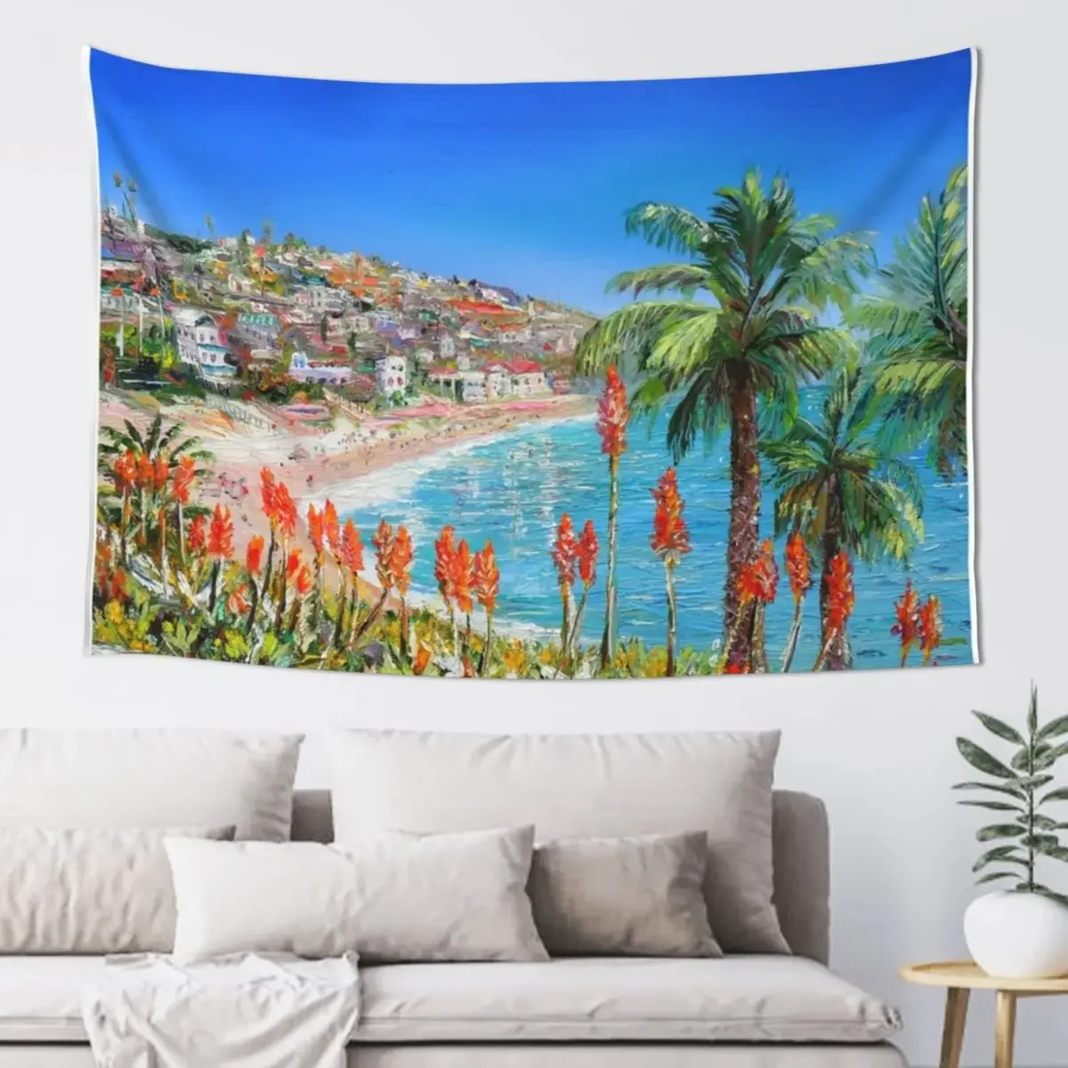 

Window to the Sea Laguna Beach Ca. Tapestry Room Decoration Korean Style Decorative Wall Room Decor For Girls Wall Deco Tapestry