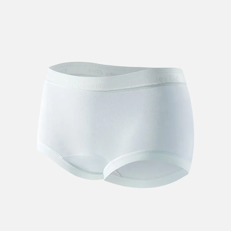 5-Piece Set Of Women's Light Colored Elastic Underwear, Sexy And Seamless Cotton Flat Angle Underwear, Women's Casual Underwear