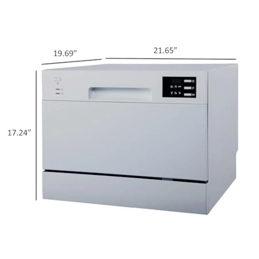 Energy Star certified countertop dishwasher with delay start function and LED display ideal for small kitchens compact spaces a