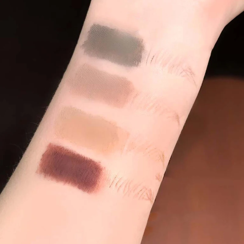 Hot 1Pc Cappuvini 3D Wenkbrauw Kleurstof Crème - Grijs/Bruin Tweekoppige Waterdichte Wenkbrauwpotlood Langdurige Tint Mascara Enhancer