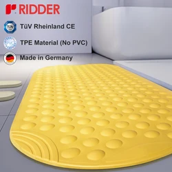 RIDDER Bathtub Mat Non Slip TPE 89*38cm Large Anti-slip Bathmat Suction Cups & Soft Machine-washable bathroom carpet EUstandard