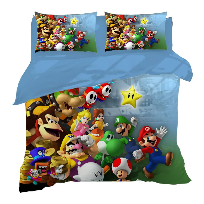 Kids Game 3D Printed Duvet Case Pillowcase Bedding Set Twin Full Queen King Size For Kids Bedroom