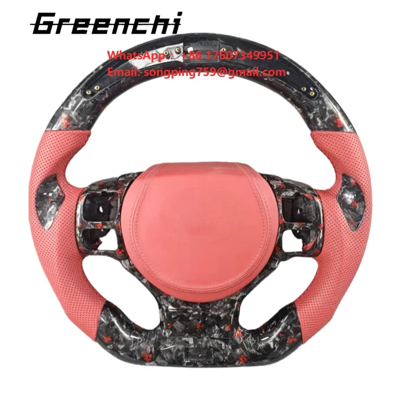 Custom Heated Steering Wheel for Lexus IS Series IS250 IS350 2013-2022, Carbon Fiber Interior, Brand New Design with LED Display