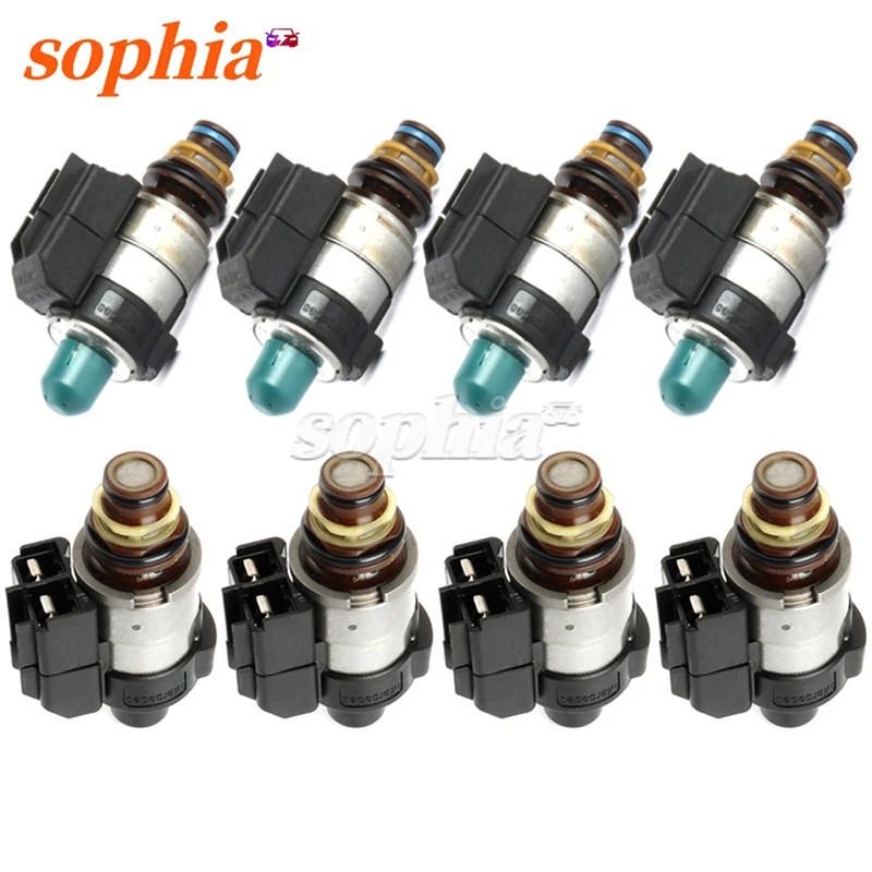 

[Set of 8PCS] OEM 722.9 Solenoid Set for Mercedes Benz 7 Speed Automatic Transmission Valve 2202771098