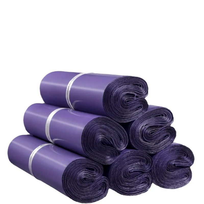 100pcs dark purple Color Envelope Storage Bags PE Plastic Courier Shipping Mailing Bags
