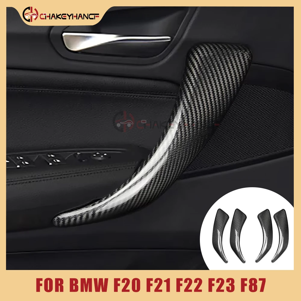 2/4Pcs Carbon Fiber Car Decoration Door Handle Cover Auto Interior Accessories for BMW 1 Series 2 Series F20 F21 F22 F23 F87 M2