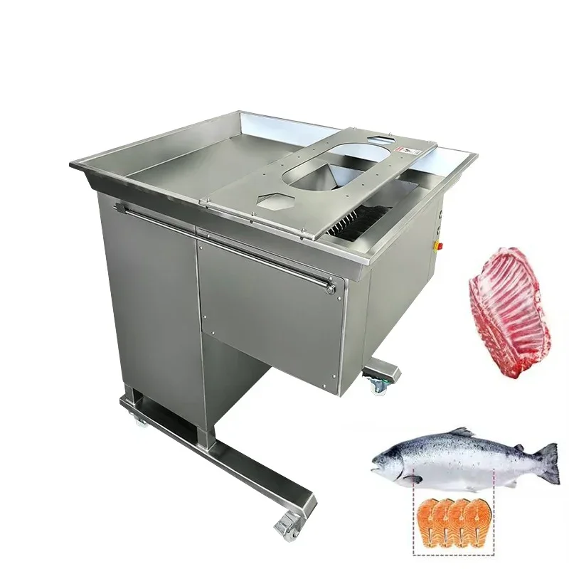 Commercial Meat Slicer Commercial Meat Fish Cutter Machine Freeze Beef Lamb Ribs Steak Pork Ice Block Sawing Processing
