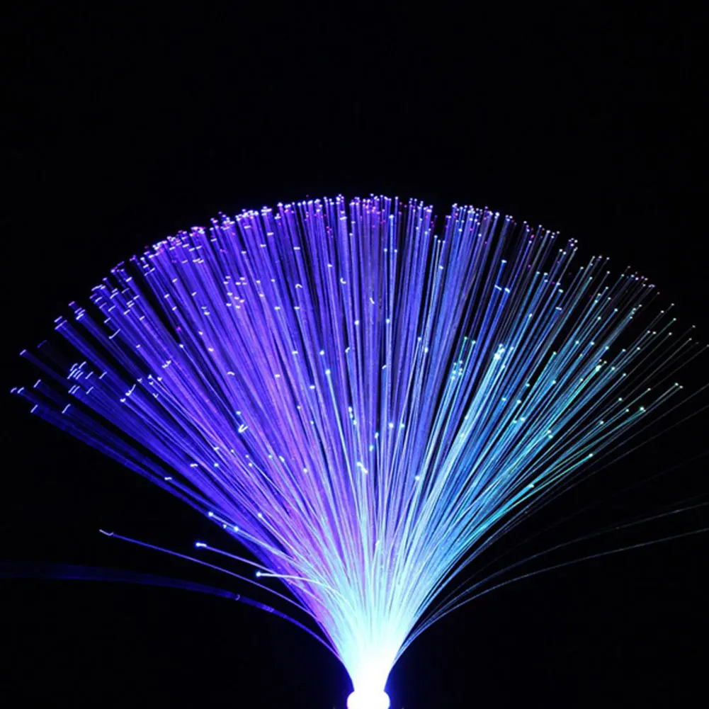 Multicolor LED Fiber Optic Lamp Light Holiday Wedding Centerpiece Optic Fiber LED Lighting Three 5mm LED Decor lamp